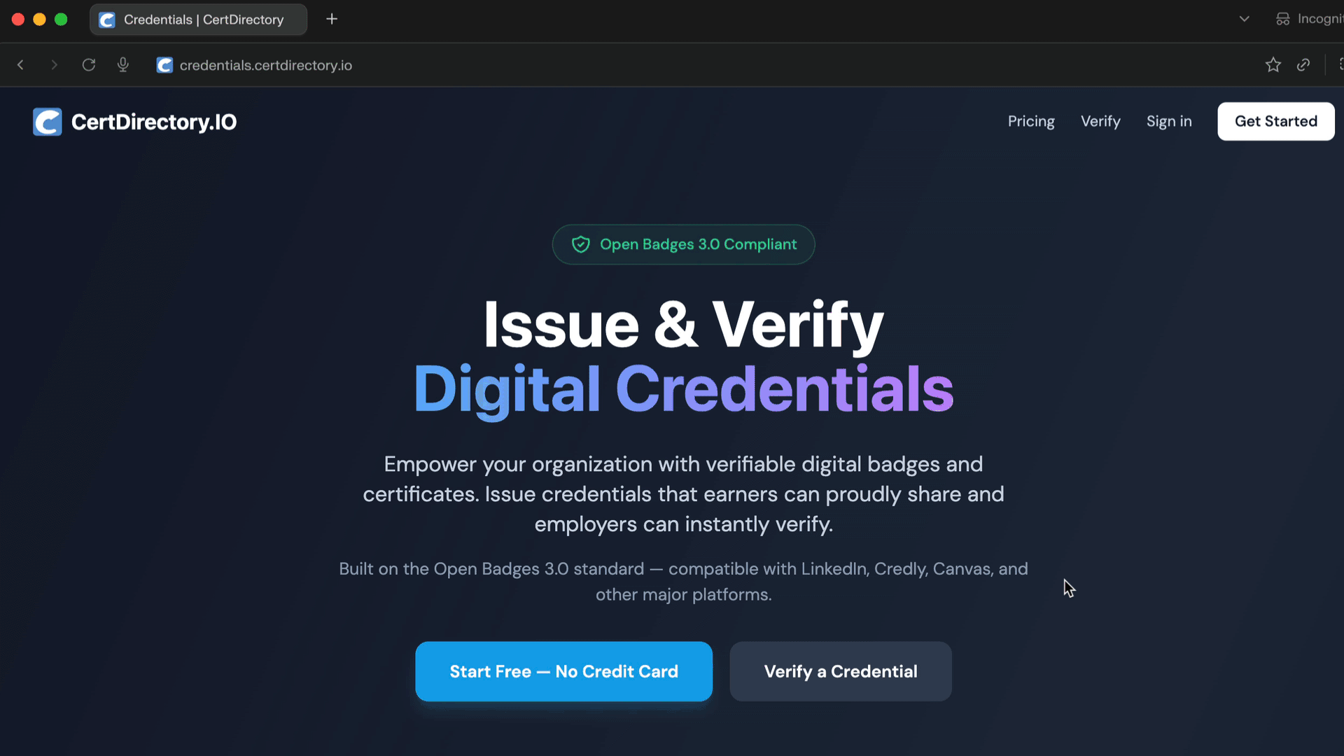 certdirectory signup